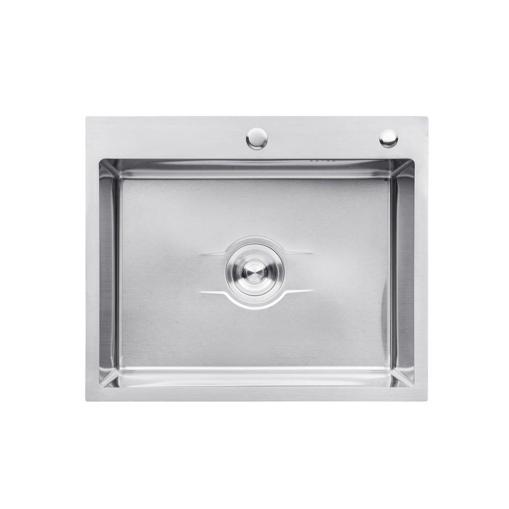 Кухонная мойка с нержавеющей стали Kroner KRP Derby - 60х50 HM Brush (2,5/0,5) Киев - изображение 1