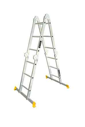 MASTERTOOL Драбина алюмінієва MASTERTOOL шарнірна 4х3 ступенів h=4400 мм max 150 кг 79-1603 Киев