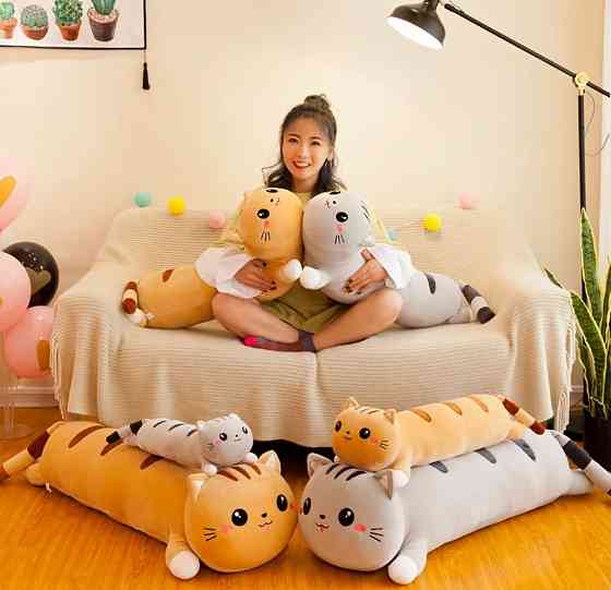 Кот батон 90см рыжий мягкая игрушка подушка обнимашка Киев
