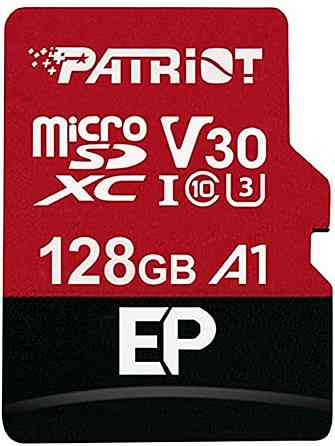 microSDXC (UHS-1 U3) Patriot EP Series 128Gb class 10 V30 (R-100MB/s, W-80MB/s) (adapter SD) Киев
