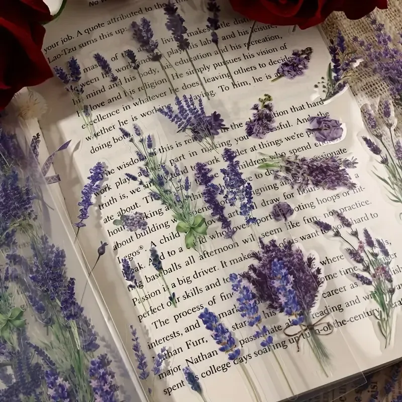 Стикеры цветочные «Лаванда» – набор 6 листов для декора Киев - изображение 1