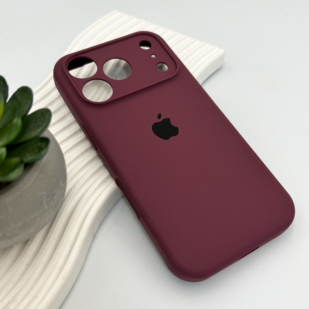 Чохол для смартфона Silicone Full Case AA Camera Protect for Apple iPhone 17 Pro Max 35,Maroon Київ - фото 4