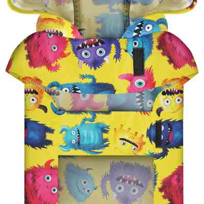 Дождевик для животных WAUDOG Clothes Накидка с капюшоном Мохнатые монстры M (357-4050) Винница