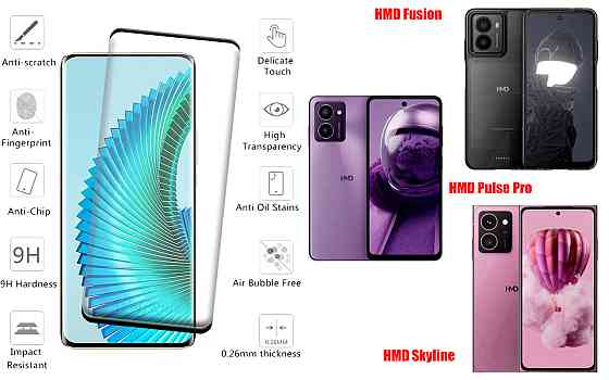 Защитное стекло HyperGlass Pro для HMD Fusion, Pulse Pro, Skyline – максимальная чувствительность и защита Киев