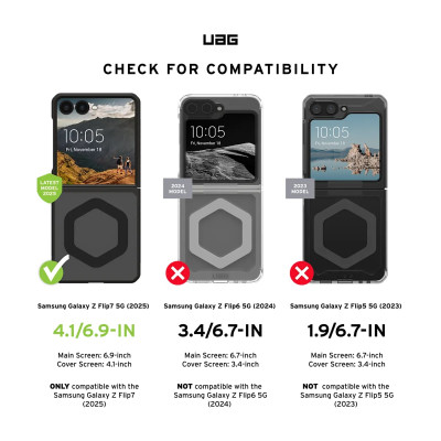Чехол для мобильного телефона UAG Mouve with Magnet Samsung Galaxy Z Flip 7 Ash (214504113131) Винница - изображение 10