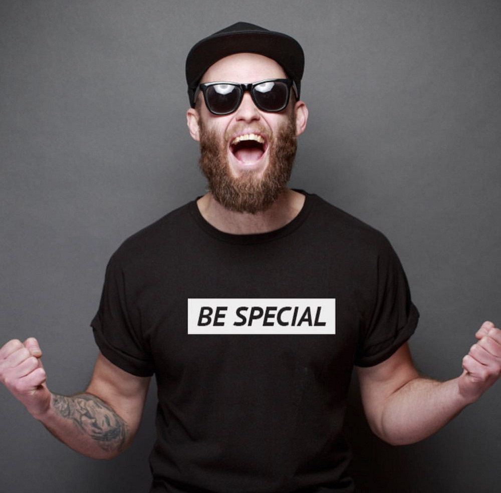 Мужская\Женская футболка с принтом !  BE SPECIAL Черновцы - изображение 1