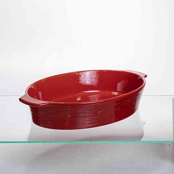Yiwu Форма для запікання овальна 36×22.5×7 (см) форма для духовки 2 літри Червоний S1289 Коломия