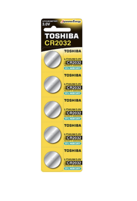 Батарейки-таблетки Toshiba CR2032 / 3V блістер 5шт. Дніпро - фото 1
