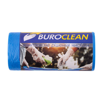Пакети для сміття Buroclean EuroStandart сині 35 л 50 шт. (4823078977830) Вінниця - фото 1