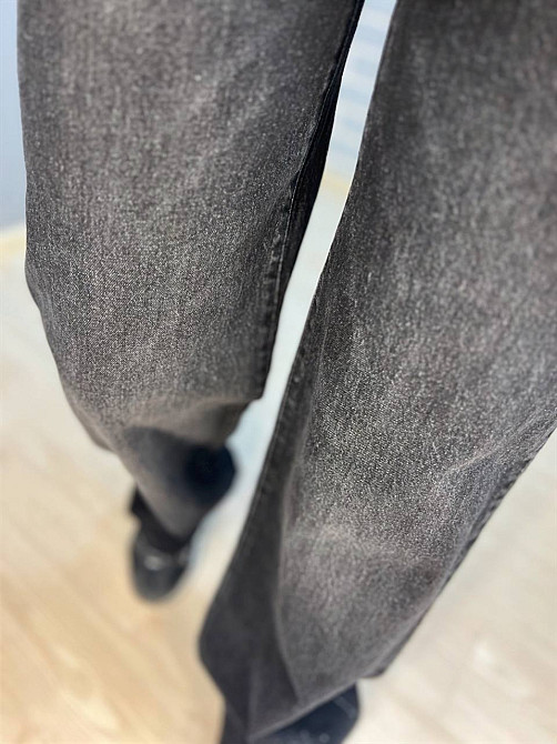 Джинсы женские Twin 1265 Straight fit палаццо широкие от бедра стрейчевые, черный, 36, 36, 79 см, 10 Одесса - изображение 6