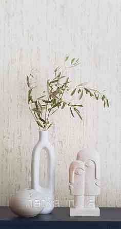 Шпалери вінілові на флізеліні AS creation Amber метрові структурні кора дерева бежеві золотисті з глянцем Київ