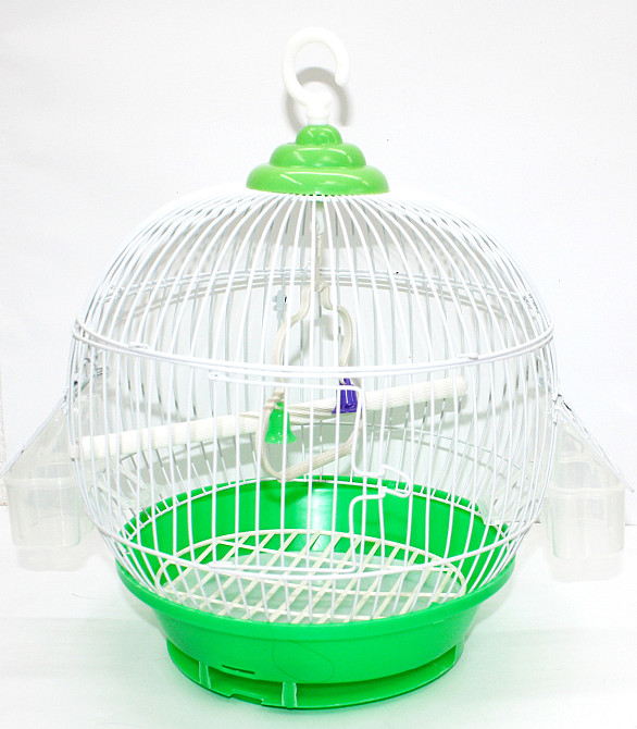 Клітка для птахів фарба кругла 28*37 (А001) Київ - фото 1