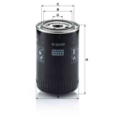 Фильтр масляный Mann W940/69 Винница