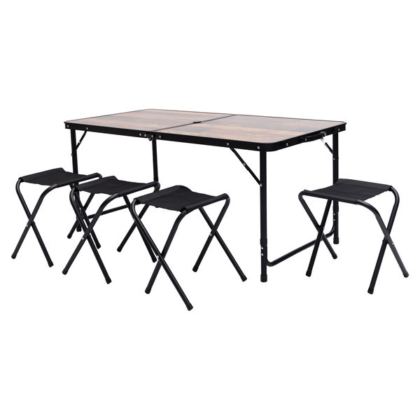 Кемпінговий набір: складний стіл і 4 стільці, коричневий Київ - фото 7