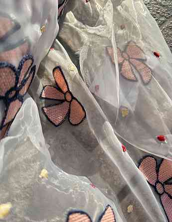 Ткань опт / органза вышитая - от 5 м. Киев