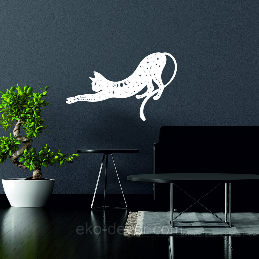 Декоративне настінне 3D Панно «Кіт» Декор на стіну з об'ємом Київ - фото 2