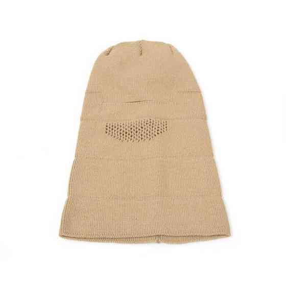 Теплая тактическая бежевая шапка балаклава, зимняя армейская трикотажная балаклава для армии зсу для военных Каменец-Подольский