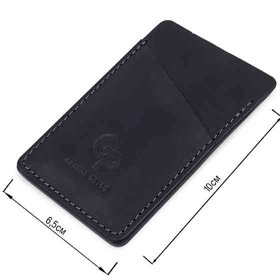 Кожний маленький картхолдер GRANDE PELLE 11529 Чорний Київ