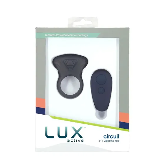 Эрекционное виброкольцо Lux Active Circuit Vibrating Cock Ring, пульт ДУ, 7 режимов вибрации Львов