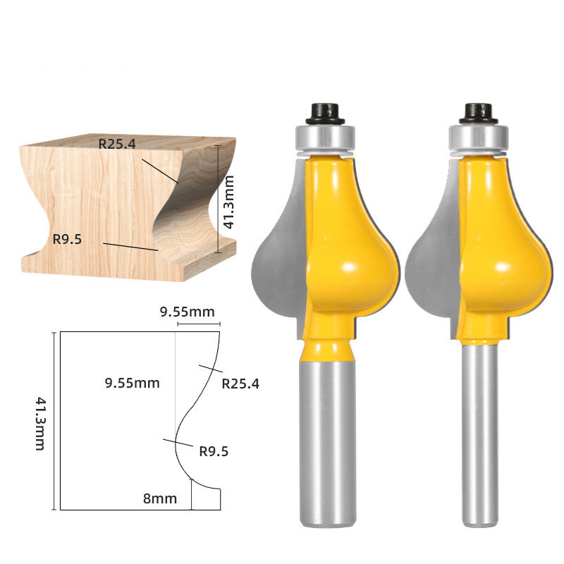 Фігурна фреза з підшипником для плінтусів по дереву Київ - фото 10