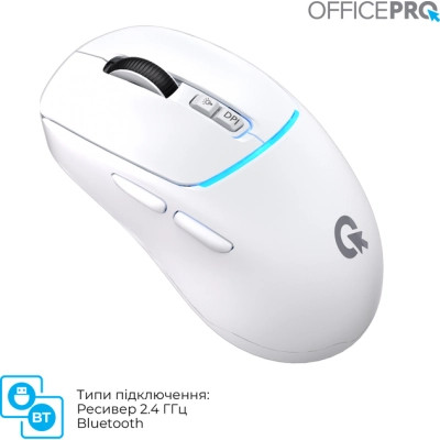 Мишка OfficePro M468W Wireless/Bluetooth White (M468W) Вінниця - фото 6