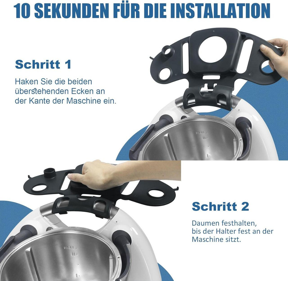 Держатель-органайзер Thermomix TM6 J-SK269DE черный для крышки лопатки мешалок щетки многофункциональная Киев - изображение 4