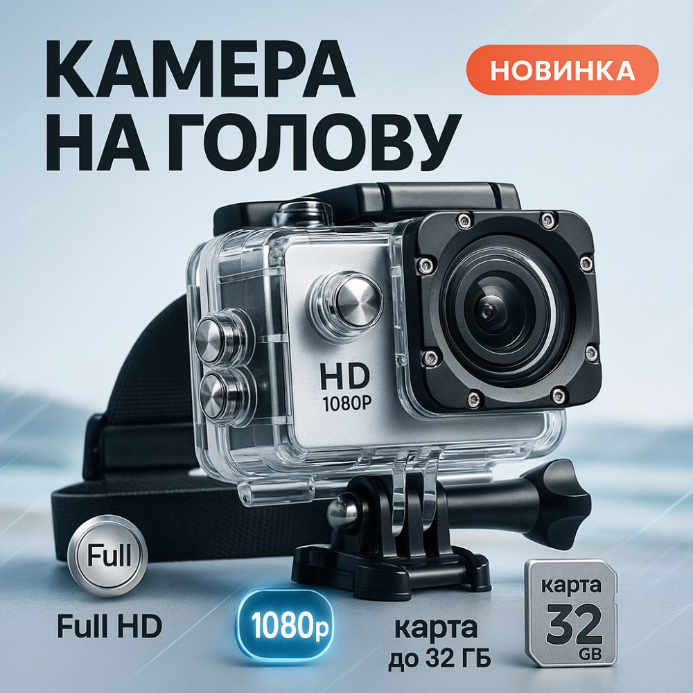Камера action camera DVR, Налобная камера, HD Action Camera, Экстримальная сьемка AS-64 Львов - изображение 16