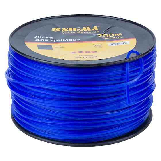 Sigma Леска для триммера квадрат Ø2.7мм 200м катушка SIGMA (5617351) Киев