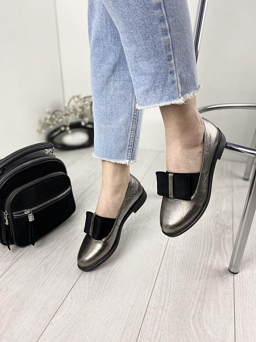 Olli Туфлі жіночі OLLI T-141-10120 графіт (весна-осінь, шкіра натуральна) (3287) 36р.37р.38р. Коломыя - изображение 6