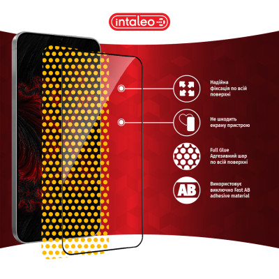 Стекло защитное Intaleo Full Glue Samsung Galaxy S25 Black (1283126607899) Винница - изображение 7
