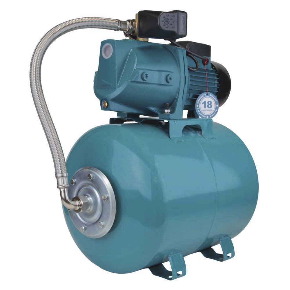 Станция 1.1кВт Hmax 55м Qmax 80л/мин (самовсасывающий насос) 50л Украина LEO (775325/50) Ровно - изображение 1