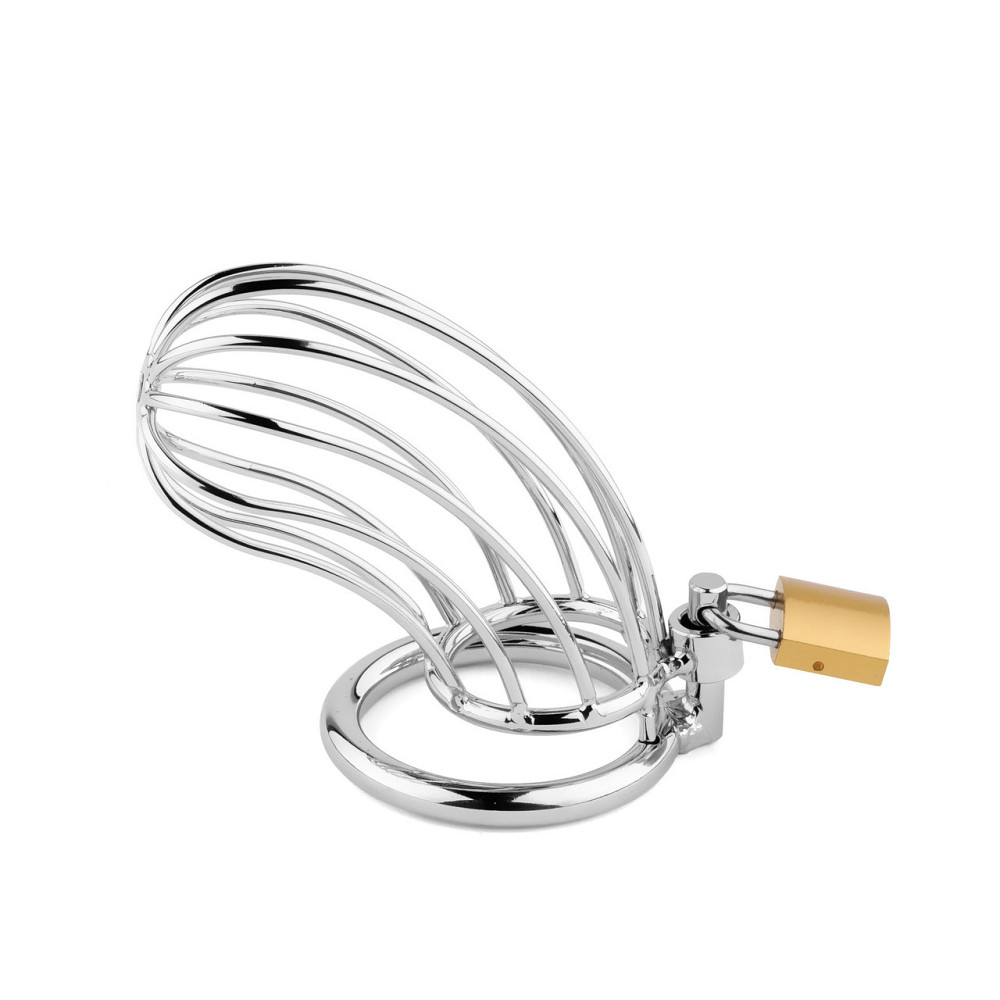 Срібний металевий пояс вірності для чоловіків Metal Penis Cock Cage Sex Aura Київ - фото 3