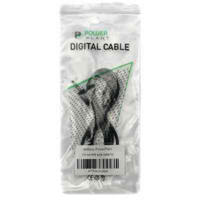 Кабель мультимедийный Jack 3.5mm male to Jack 3.5mm female 1.0m PowerPlant (KD00AS1264) Винница