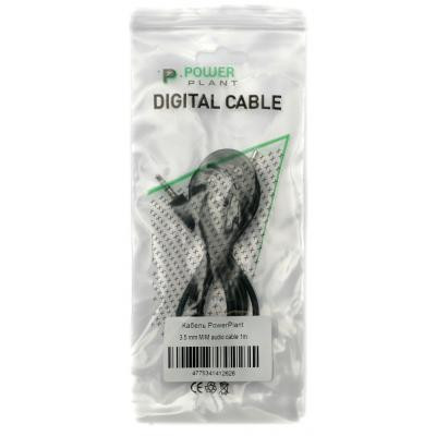 Кабель мультимедийный Jack 3.5mm male to Jack 3.5mm female 1.0m PowerPlant (KD00AS1264) Винница - изображение 1