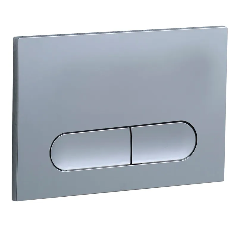 Панель змиву Koer KT-0608-01 240x160x10mm пластикова, кнопка закруглена (колір хром) (KR6124)   ( 26413 ) Харків - фото 1