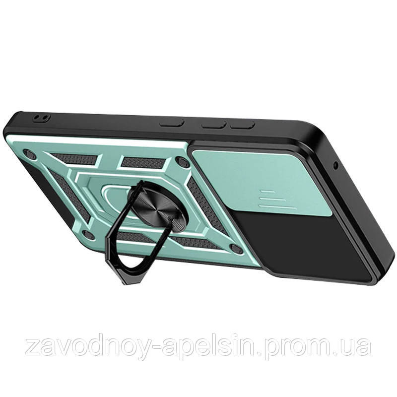 Tecno Spark 20C Чехол противоударный Шторка (зеленый) Одесса - изображение 3