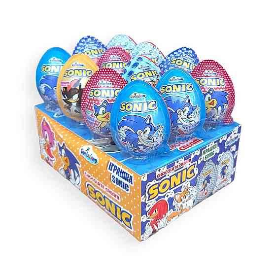 Яйця з сюрпризом Joy Sonic (Сонік) – упаковка 12 шт солодкий подарунок для дітей Харків