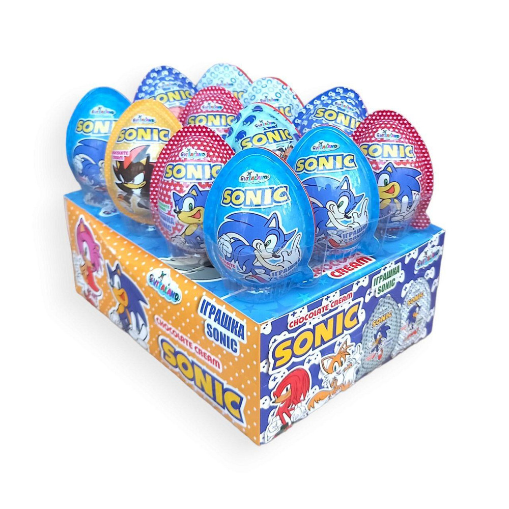 Яйця з сюрпризом Joy Sonic (Сонік) – упаковка 12 шт солодкий подарунок для дітей Харків - фото 2