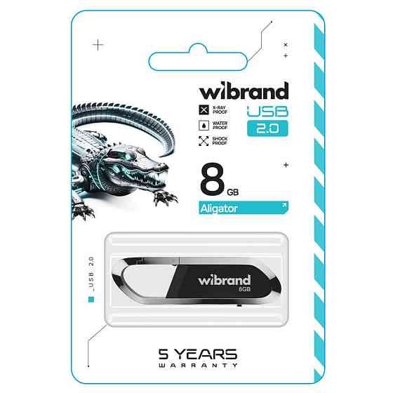 Флешка Wibrand 8Гб Чорна Київ