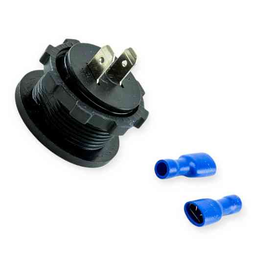 Вольтметр с дисплеем врезной 12/24В (круглый 28мм) зеленая подсветка Мукачево