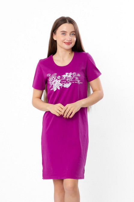 Ночная сорочка женская короткий рукав 100% хлопок топ Киев - изображение 3