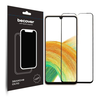 Скло захисне BeCover Samsung Galaxy A34 5G SM-A346 Black (708840) Вінниця - фото 1