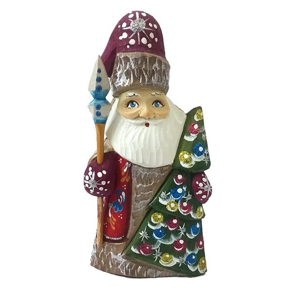 Фігурка дерев'яна Дід Мороз Київ - фото 1