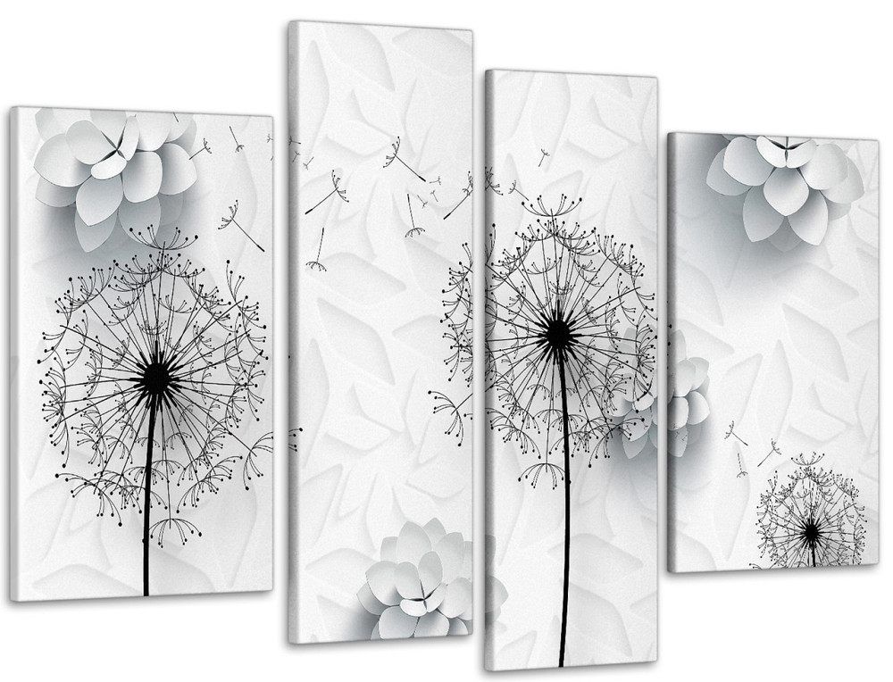 Модульная картина Абстракция Цветы Art-56_4 99x140 см Киев - изображение 1