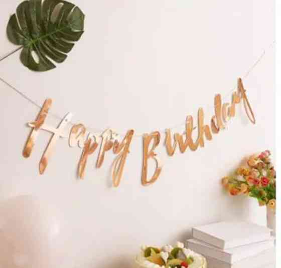 Гірлянда happy birthday гірлянда на день народження золото Київ