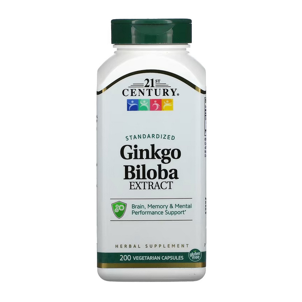 Гінкго білоба 21st Century Ginkgo Biloba Extract  200 капс Київ - фото 1