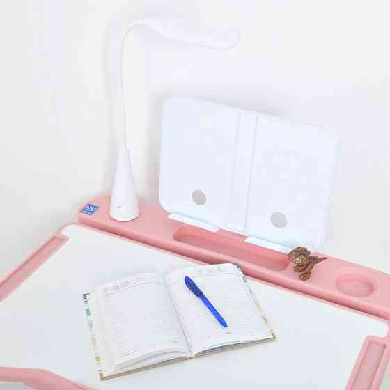 Детская Парта M 5068-8-2 со стулом, розовый, подставка для книги Винница