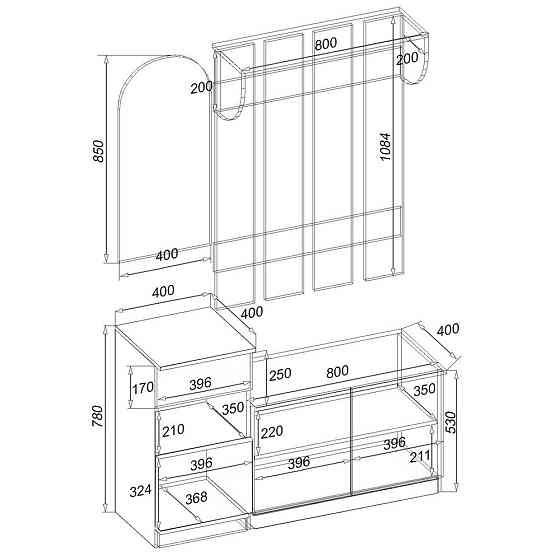 Передпокій Аліса, Дуб Аппалачі, 1200/400/1880 Львів