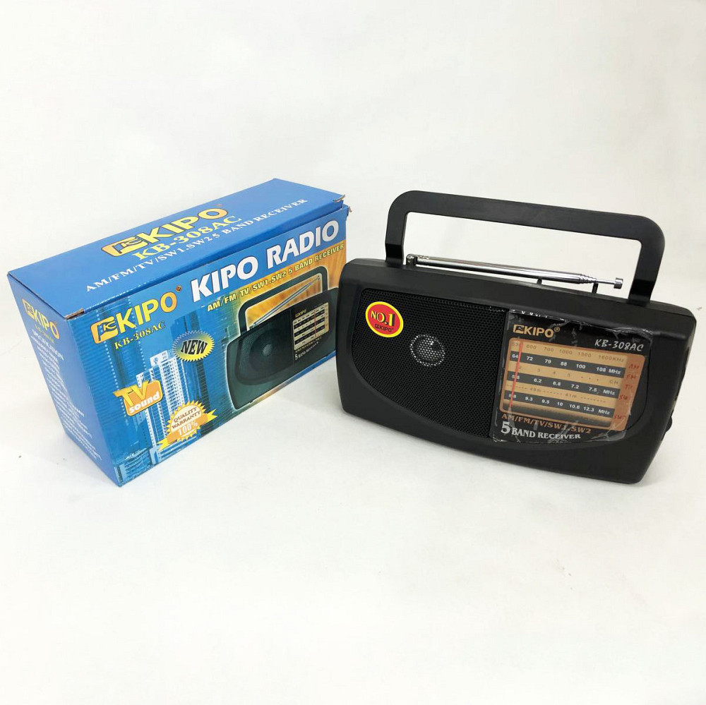 Всехвильовий радіоприймач з телескопічною антеною KIPO, Радіоприймач від 220 Всехвильовий HX-66 Львів - фото 5