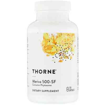 Антиоксидант Thorne Research Фітосоми куркумін 500-SF, Curcumin Phytosome Meriva, 120 гел (THR-00479) Вінниця